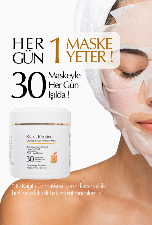 Rice Routine Pirinç Maskesi - 30 Günlük Bakım
