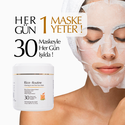 Rice Routine Pirinç Maskesi - 30 Günlük Bakım