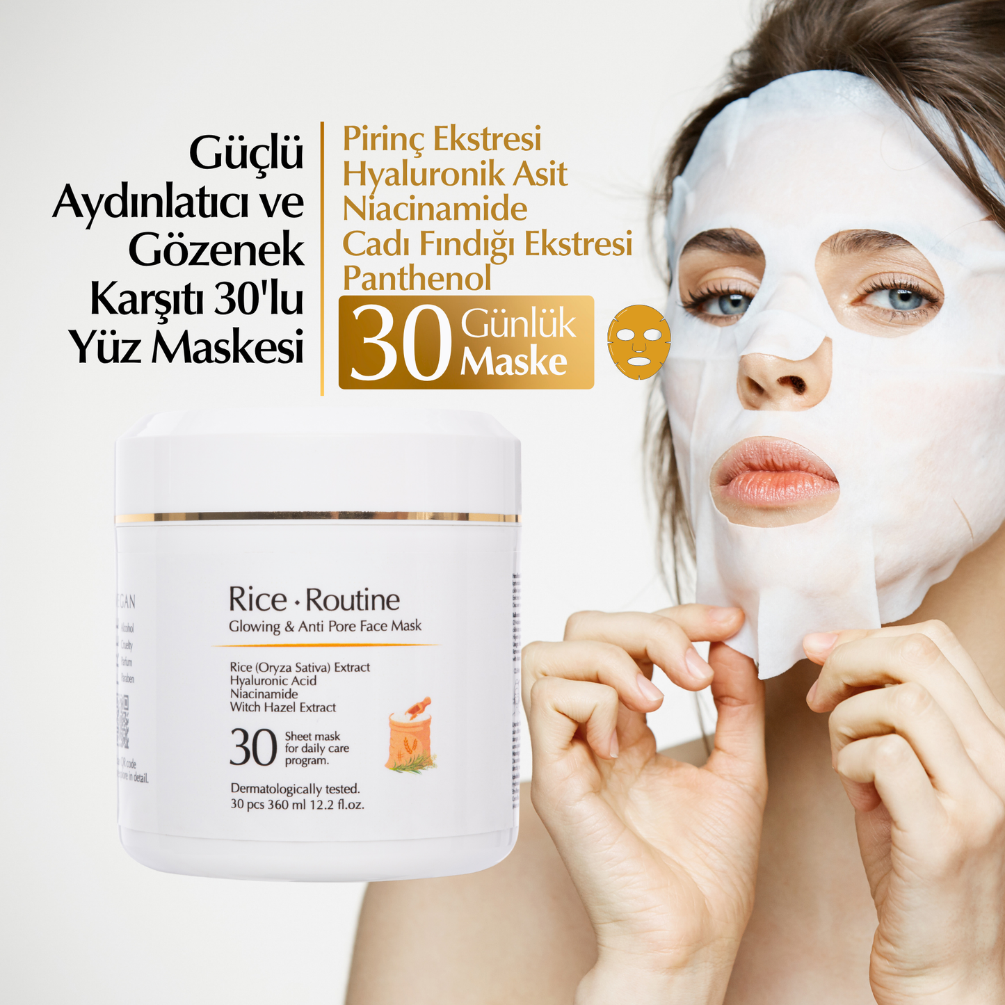 Rice Routine Pirinç Maskesi - 30 Günlük Bakım