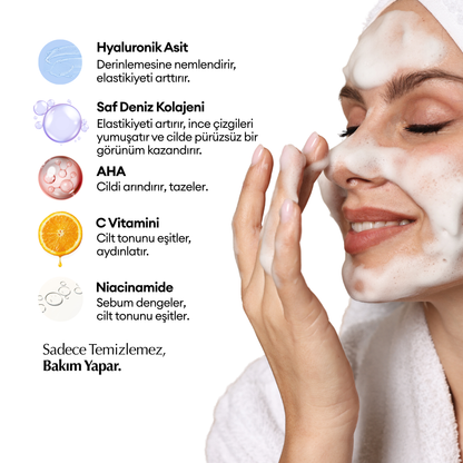 Yüz Temizleme Jeli Nemlendirici, Aydınlatıcı - 200 ml
