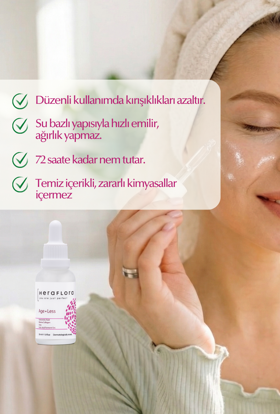 Age Less Yaşlanma Karşıtı  Serum - 30 Ml