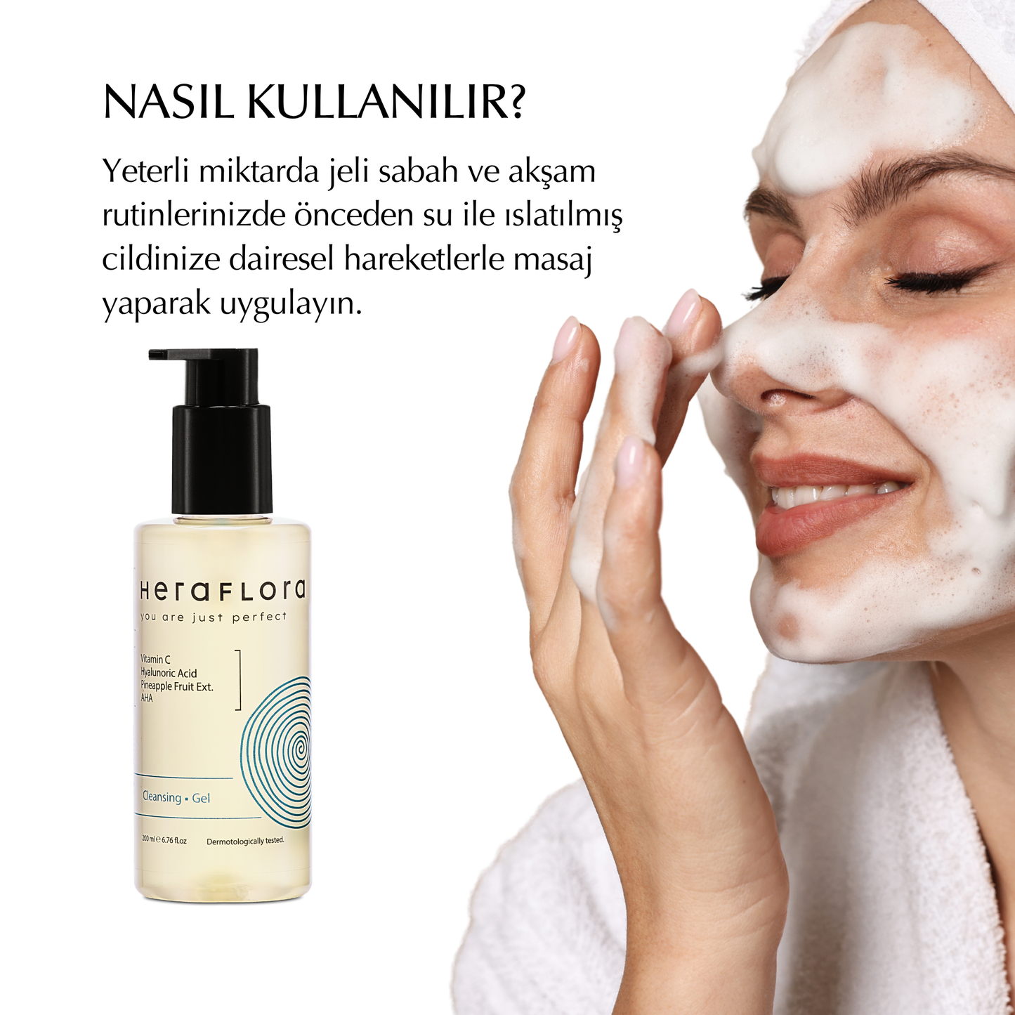 Yüz Temizleme Jeli Nemlendirici, Aydınlatıcı - 200 ml
