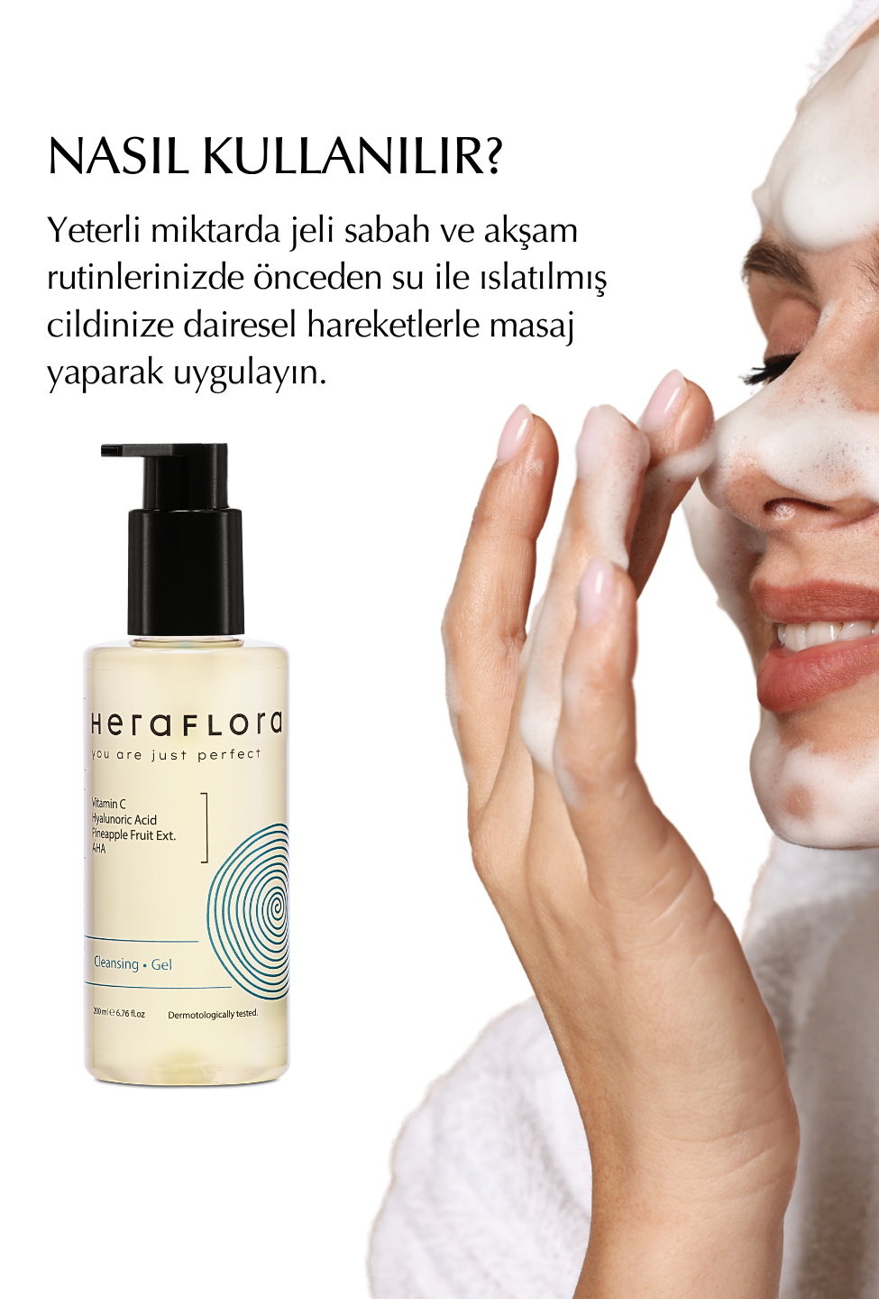 Yüz Temizleme Jeli Nemlendirici, Aydınlatıcı - 200 ml