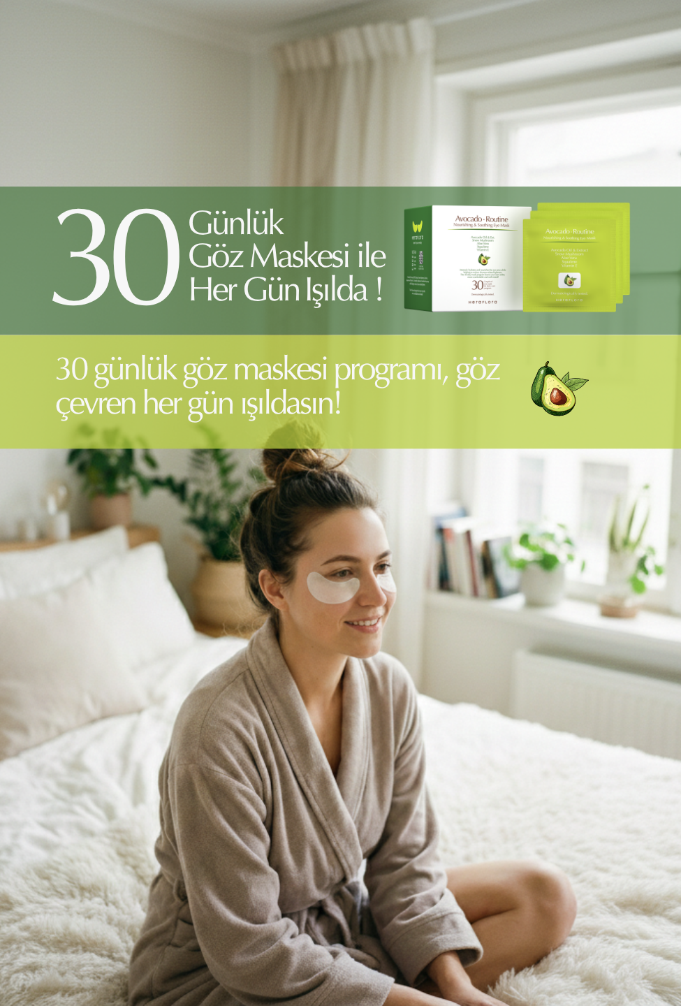 Avokado Routine Göz Maskesi