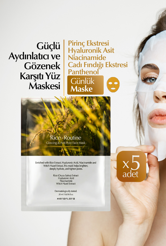 Rice Routine Pirinç Maskesi 5'li