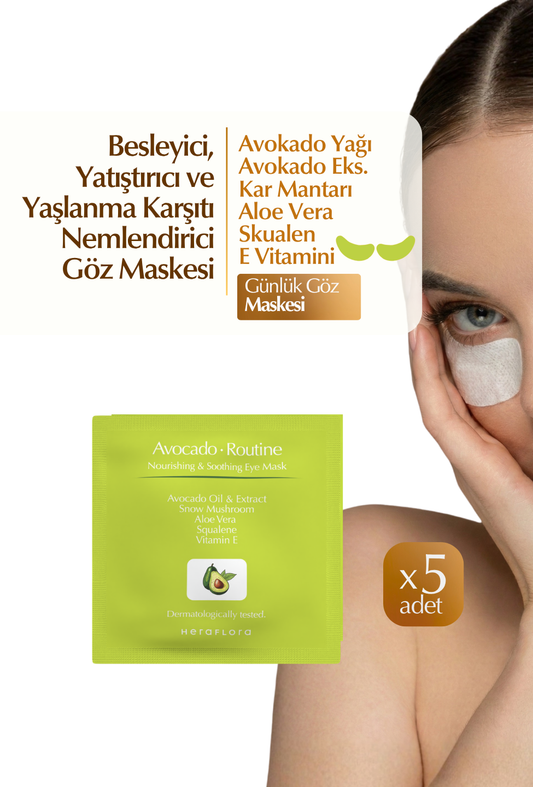 Avokado Routine Göz Maskesi 5'li